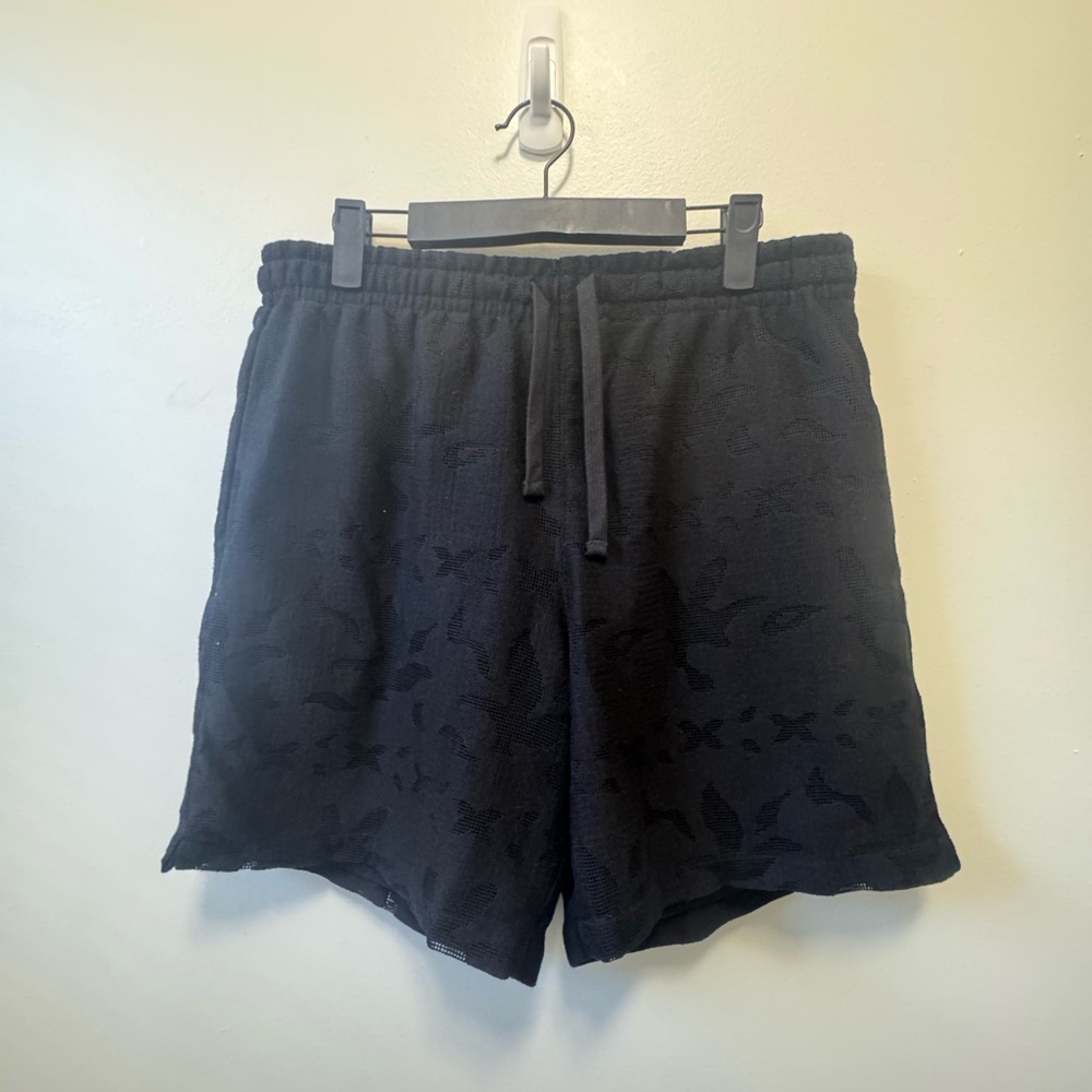 Men's Black Printed Shorts